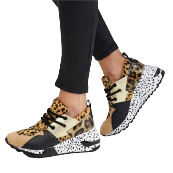Steve Madden Cliff Animal Size 7.5 Sneakers. Excellent condition. Gently worn. - Picture 10 of 15